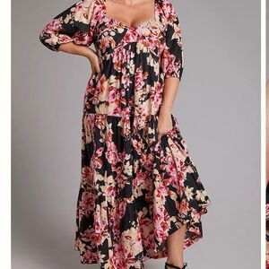 Anthropologie Blossom Maxi Dress